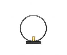 NanXi Kerzenständer Iron Kerzenlicht-Halter für Nordic-Art Kerzenleuchter für Hauptdekor Hochzeit Coffee Bar Tischmittelstück-Dekoration,Schwarz