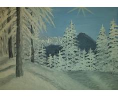 Hohe Salve Ölbild auf Leinwand, Gemälde, Wandbild