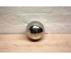 Edelstahlkugel Ø 9 cm - Dekokugel Edelstahl glänzend - Teichkugel