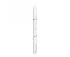 Wiedemann 167031.016 Taufkerze, Wachs, Rosa, 41.5 x 3 cm