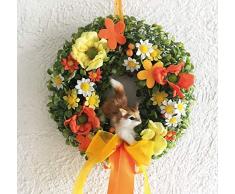 My Home Wandkranz Katze, orange