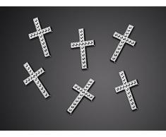 25 Kreuze Tischdekoration Streu Deko für Kommunion , Konfirmation , Taufe