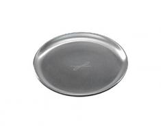 Kerzenteller, Dekoteller Rund Silber 10 cm