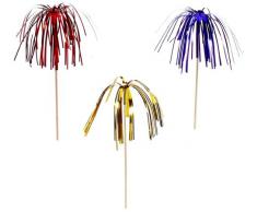 16680 - PAPSTAR - 100 Deko-Picker 24 cm farbig Sortiert Feuerwerk