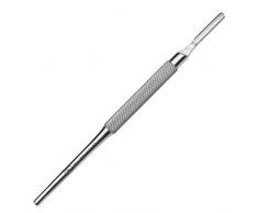 May - Skalpellhalter Figur Nr 4 - Skalpellgriff - Klingenhalter mit rundem Griff für Einmal-Sklapellklingen - Edelstahl