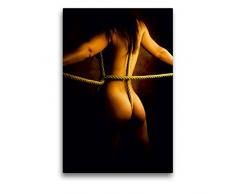 Premium Textil-Leinwand 50 x 75 cm Hoch-Format Bondage Akt | Wandbild, HD-Bild auf Keilrahmen, Fertigbild auf hochwertigem Vlies, Leinwanddruck von Bill Deramen