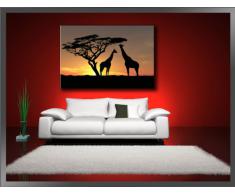 Visario Leinwandbilder 5034 Bild auf Leinwand Afrika, 120 x 80 cm