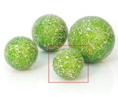 Dekokugel *Mosaiko* Kugel Mosaik Glas grün - D6,5cm