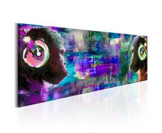 murando - Bilder 135x45 cm Vlies Leinwandbild 1 TLG Kunstdruck modern Wandbilder XXL Wanddekoration Design Wand Bild - Schimpanse AFFE Musik bunt g-A-0107-b-d