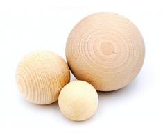 JOWE Holzkugel aus Buche 50mm ohne Bohrung 15 Stk.
