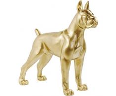 Kare Design Deko Objekt Toto XL Gold, Große Dekofigur in Form eines Hundes, goldener Hund, (H/B/T) 180x190x76cm