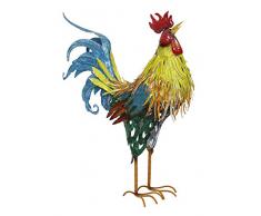 Deko Figur aus Metall Hahn L