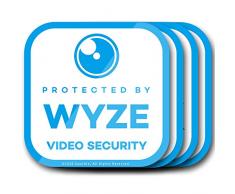 Wasserdichte Fensteraufkleber für Wyze Cam V2 Wyze Cam Pan – 4 Stück, blau