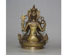 Bodhisattva Avalokiteshvara. RARE, alte Tibet Bronze Statue