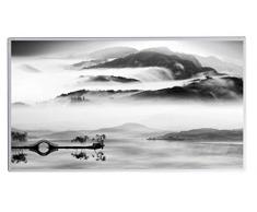 Könighaus 600W/800W/1000Watt Infrarot Bildheizung Ölgemälde (Infrarotheizung mit hochauflösendem Motiv) (1000W-ÖL15 China Landschaft SW)