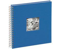 Pagna 12156-06 Passepartout-Spiralalbum 240 x 250 mm 50 Seiten, Leineneinband mit Passepartout Fotokarton weiß mit Pergamin, blau