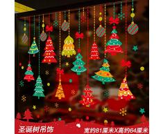 Weihnachtsaufkleber, Glas, Schaufensterdekorationen, Dekorationen, Dekorationen, Aufkleber, Wandaufkleber, Weihnachtsbaumanhänger, groß