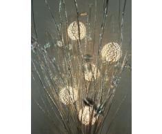 Stehleuchte aus Alu-Draht Olivia 8 flammig Bodenlampe, Standleuchte Blumenleuchte