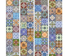 murando - PURO TAPETE selbstklebend 10m Wandtattoo dekorative Möbelfolie Dekorfolie Fotofolie Panel Wandaufkleber Wandposter Wandsticker - Ornament Fliesen f-B-0009-j-b