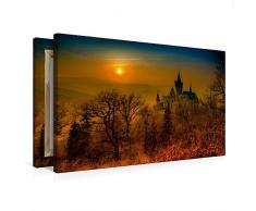 Premium Textil-Leinwand 75 cm x 50 cm quer, Schloss Wernigerode | Wandbild, Bild auf Keilrahmen, Fertigbild auf echter Leinwand, Leinwanddruck (CALVENDO Orte)