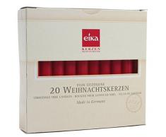 BRUBAKER Kerzen Weihnachtsbaum rot 20 Stück Made in Germany
