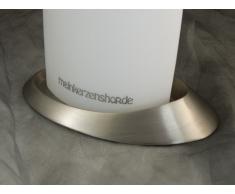 Kerzenteller Kerzenständer Kerzenhalter Hochzeitskerze Taufkerze Silber Gold 16598, Farbe:Silber