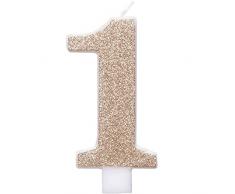 Unique Party 84971 Kerze, rose gold