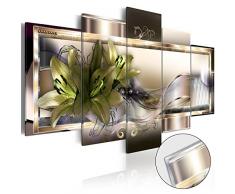 murando - Acrylglasbild Blumen 100x50 cm - 5 Teilig - Bilder Wandbild - modern - Decoration - Orchidee Abstrakt b-C-0153-k-o