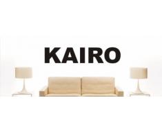 Wandtattoo w1000 Mehrfarbige Wandschrift mit Sehenswürdigkeiten und Stadtnamen - Aufkleber - Dekoration - Stadt Kairo 240x50