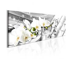 murando Bilder 120x40 cm - Vlies Leinwandbild - 1 Teilig - Kunstdruck - Modern - Wandbilder XXL - Wanddekoration - Design - Wand Bild - Orchidee Blumen Abstrakt b-B-0144-b-c