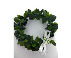 Serviettenring aus Buxbaum, 12er Set, zur Tischdekoration, Kommunion,Konfirmation, Geburtstag, Hochzeit, Geburt, Taufe und zu allen bes.Anlässen