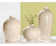GILDE Keramik Kugelvase Riso VE 2 (B x H x L) 0 x 17 x 0 cm Creme glasiert