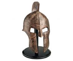 Design Toscano Griechisch-spartanische Helmkorinthische Rüstung Statue, Polyresin, Bronze-Finish, 30,5 x 9 x 40,5 cm
