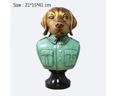 ZAQWSXCDE Statuen Und Skulpturen Skulptur Figur Dekofigur Retro Tierskulptur Europäisches Pferd Hund Katze Statue Statue Ornamente Dekoration Zubehör
