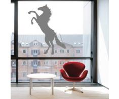 WANDTATTOO / Wandsticker w672 Glasdekorfolie Pferd 80x44 cm Wandaufkleber