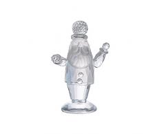 LONGWIN Kristallfigur Weihnachtsmann aus Glas für den Schreibtisch