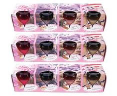 HS Candle Duftkerzen Selection 12er Pack im Glas, lange Brenndauer und angenehmer Duft (Bakery Selection)