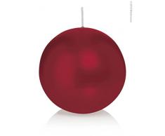 Wiedemann Kugelkerzen, Wachs, Bordeaux, 8 x 8 cm, 6-Einheiten