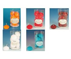 PAPSTAR Schwimmkerzen, Durchmesser: 45 mm, bordeaux, Sie erhalten 1 Packung, Packungsinhalt: 10 Stück