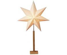 Star 232 – 07 Karo Maxi Stern auf Basis Holz/Papier beige 100 x 60 cm