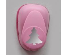 efco 1790082 Stanzer S, Tannenbaum spitz Motivstanzer, Kern: Metall, Pink, 6 x 4 x 4,5 cm