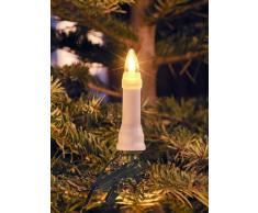 Konstsmide 1015-010 LED Baumkette mit weiÃe Topbirnen / für AuÃen (IP44) / 24V AuÃentrafo / One String / 45 warm weiÃe Dioden / grünes Kabel