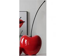 Casablanca 36407 Skulptur - Dekoobjekt - Kirsche Passion - Keramik - rot 60 x 25 cm