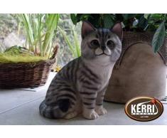 Katze wetterfest Kater Katzenfigur Keramikkatze