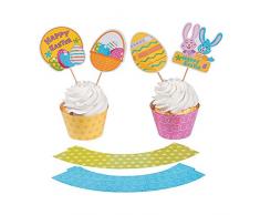 Fun Express Ostern Cupcake Wrappers mit Baumspitze – 100 Stück