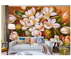 Wandbilder Benutzerdefinierte Jede Größe Wandbild Tapete Persönlichkeit Wallpaper Malerei Original Hd Europäischen Ölgemälde Stilleben Blumen Hintergrund -280X200Cm,Wandbild