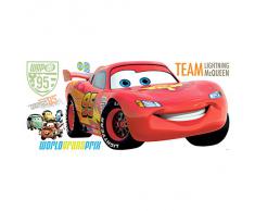 RoomMates RMK1582GM RM - Disney Cars 2 Lightning McQueen Wandtattoo, PVC, bunt, 48 x 13 x 2.5 cm