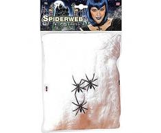 Spinnennetz Netz mt 3 Spinnen Spider Halloween Deko Dekoration Spinnweben Gothic