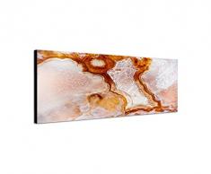 Panoramabild auf Leinwand und Keilrahmen 150x50cm Edelstein Gestein Nahaufnahme