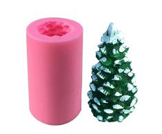 sina 3D Weihnachtsbaum Kerze Form-Weihnachtsbaum Silikonform-Weihnachtsbaum Schokolade Schimmel-1Stück